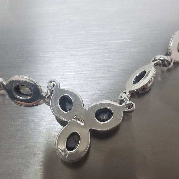 Vintage Moonstone Necklace in 925 Silver - Picture 6 of 7